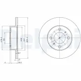 Bremsscheibe DELPHI BG2809