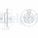 Bremsscheibe DELPHI BG2810