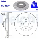 Bremsscheibe DELPHI BG2830