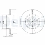 Bremsscheibe Vorderachse DELPHI BG2860