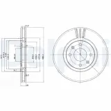 Bremsscheibe Vorderachse DELPHI BG2872