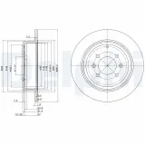 Bremsscheibe Hinterachse DELPHI BG2873