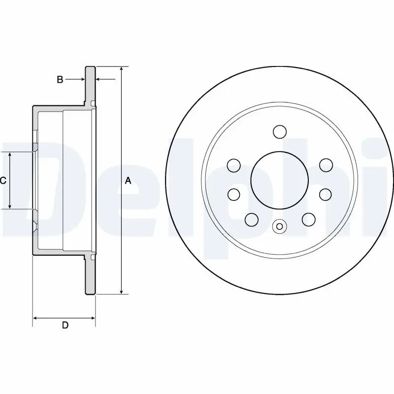 Bremsscheibe DELPHI BG2879