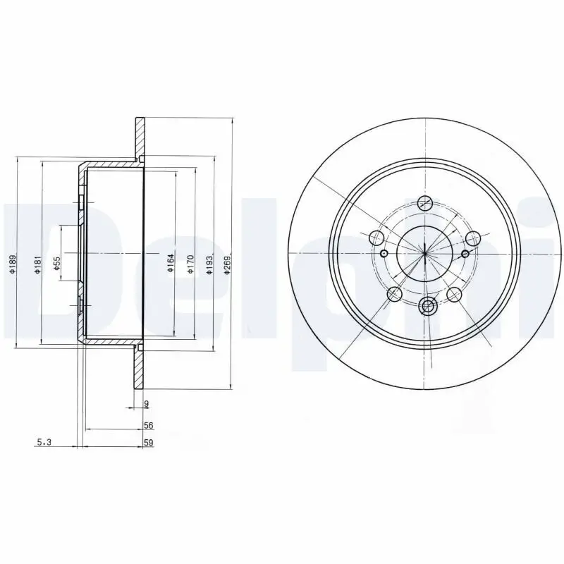 Bremsscheibe DELPHI BG2884