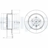 Bremsscheibe DELPHI BG2884