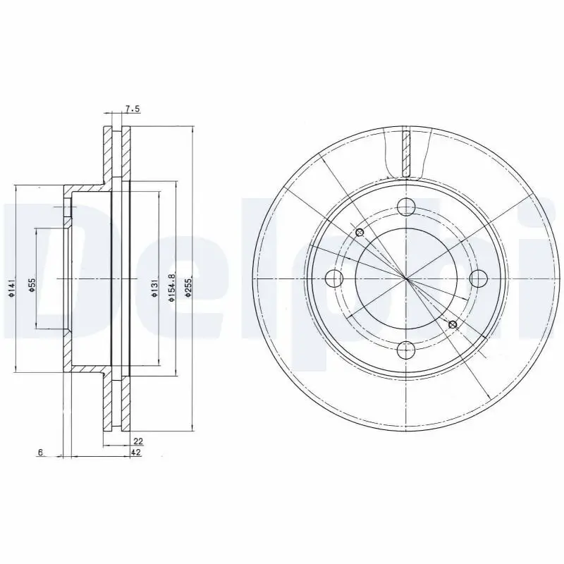 Bremsscheibe DELPHI BG2891