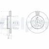 Bremsscheibe Vorderachse DELPHI BG2906
