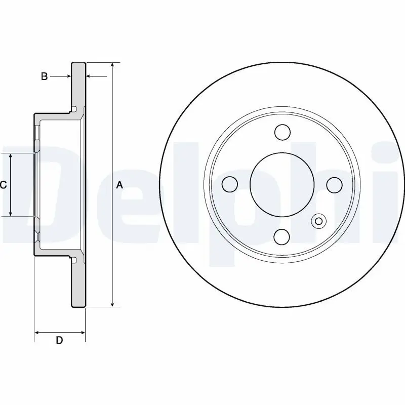 Bremsscheibe DELPHI BG2909