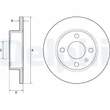 Bremsscheibe DELPHI BG2909