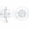 Bremsscheibe Vorderachse DELPHI BG2911