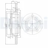 Bremsscheibe Vorderachse DELPHI BG2987