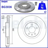 Bremsscheibe DELPHI BG3036