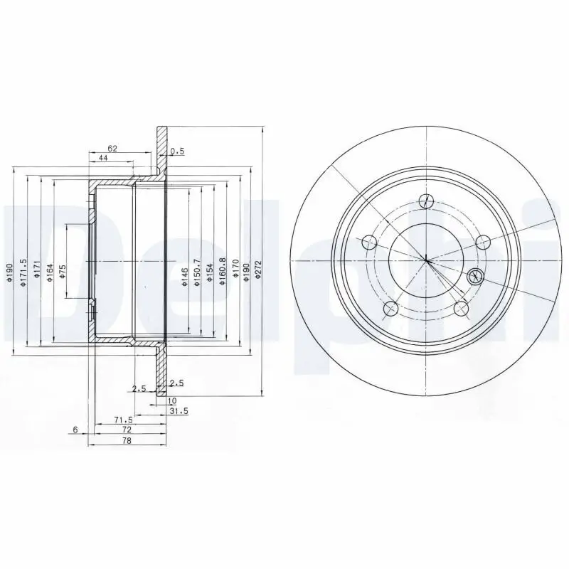 Bremsscheibe DELPHI BG3040