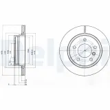 Bremsscheibe Hinterachse DELPHI BG3041C