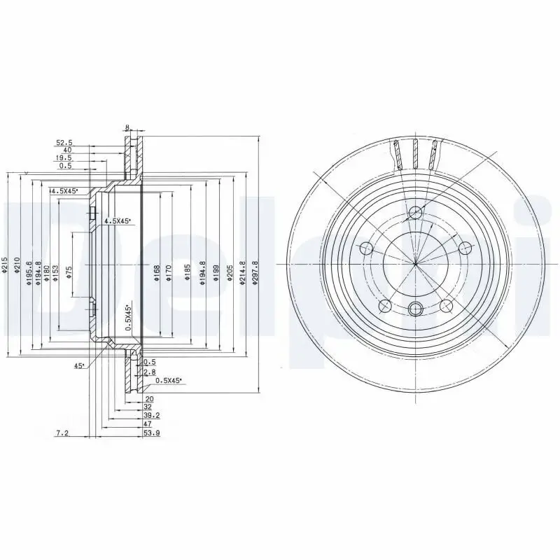 Bremsscheibe DELPHI BG3042