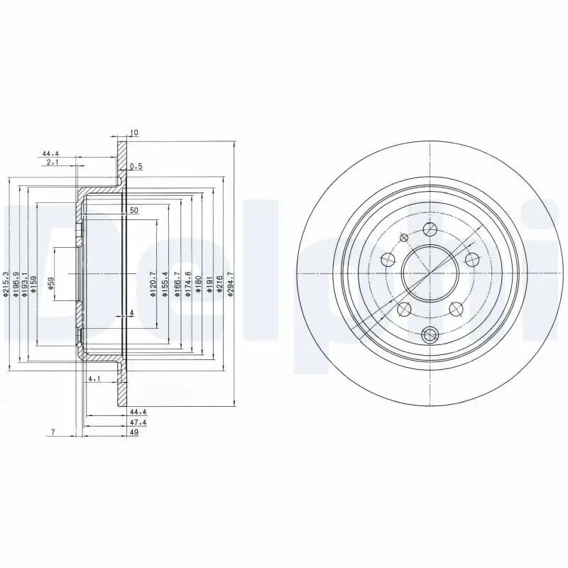 Bremsscheibe DELPHI BG3049