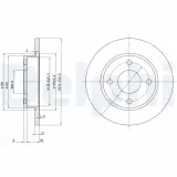 Bremsscheibe DELPHI BG3055