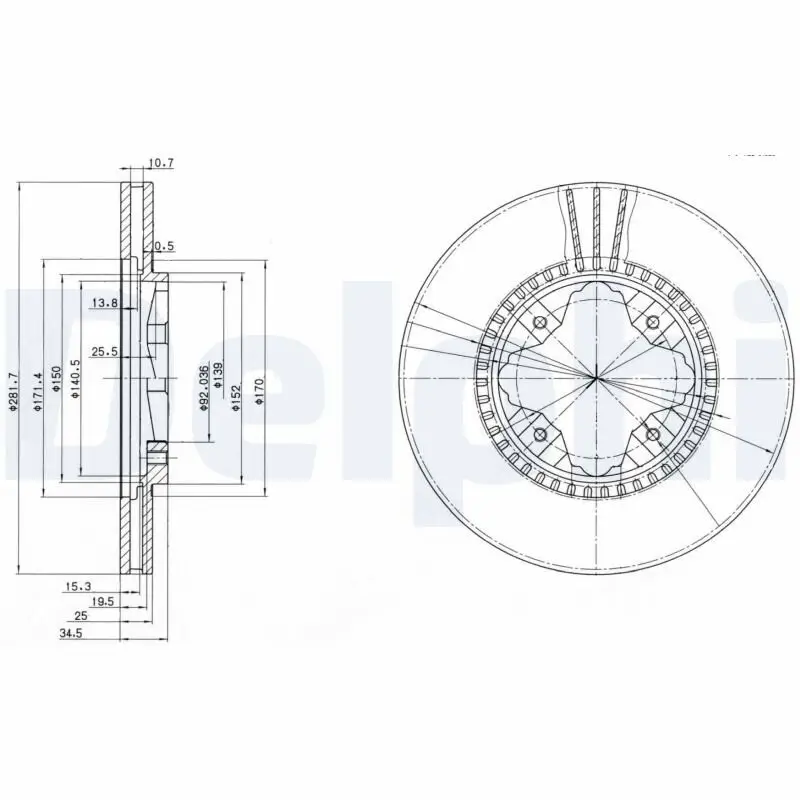 Bremsscheibe DELPHI BG3063