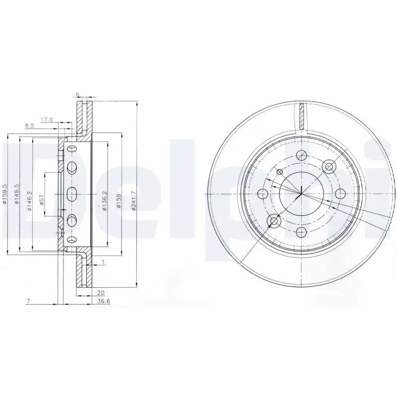 Bremsscheibe DELPHI BG3074