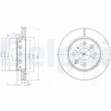 Bremsscheibe DELPHI BG3074