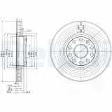 Bremsscheibe DELPHI BG3078