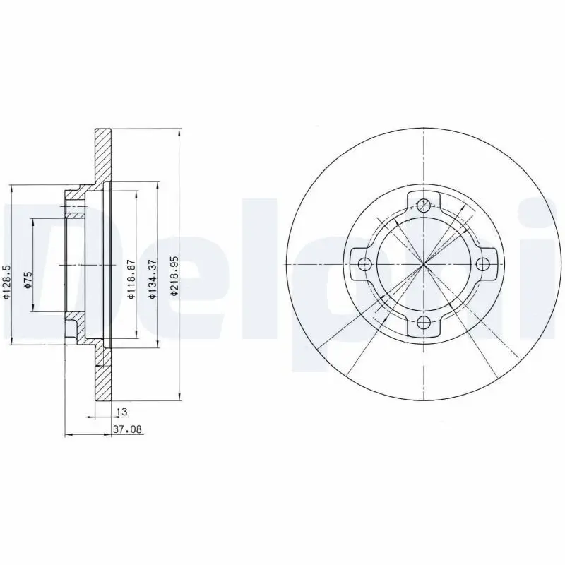 Bremsscheibe DELPHI BG3083