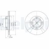 Bremsscheibe Vorderachse DELPHI BG3083