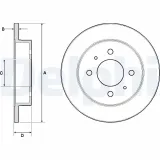 Bremsscheibe DELPHI BG3112