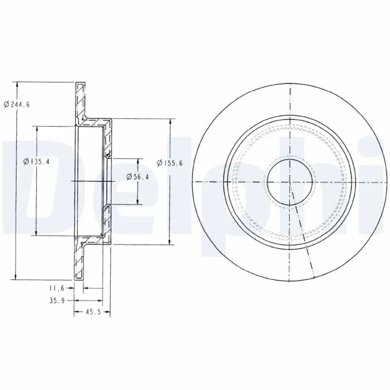 Bremsscheibe DELPHI BG3131