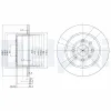 Bremsscheibe Hinterachse DELPHI BG3141 Bild Bremsscheibe Hinterachse DELPHI BG3141