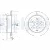 Bremsscheibe Hinterachse DELPHI BG3166