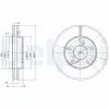 Bremsscheibe Vorderachse DELPHI BG3177