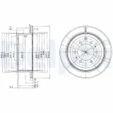 Bremsscheibe DELPHI BG3188