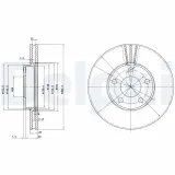 Bremsscheibe Vorderachse DELPHI BG3199