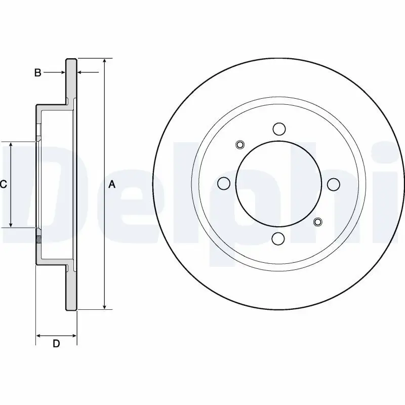 Bremsscheibe DELPHI BG3203