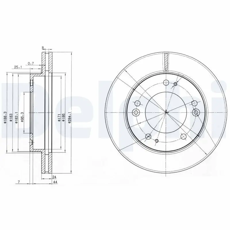 Bremsscheibe DELPHI BG3226