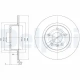 Bremsscheibe Hinterachse DELPHI BG3227C