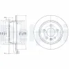 Bremsscheibe Hinterachse DELPHI BG3241 Bild Bremsscheibe Hinterachse DELPHI BG3241