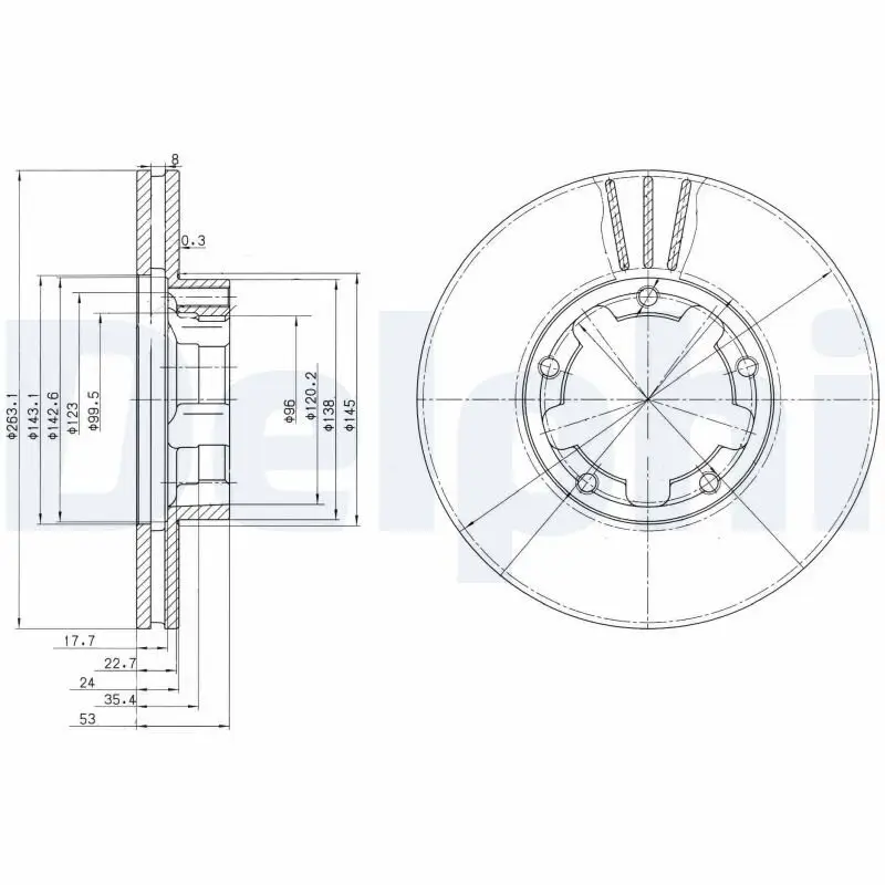 Bremsscheibe DELPHI BG3245