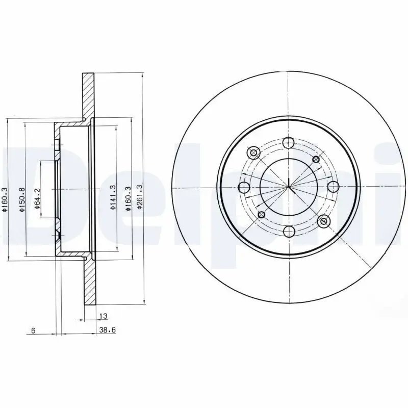 Bremsscheibe DELPHI BG3262