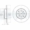 Bremsscheibe Vorderachse DELPHI BG3262 Bild Bremsscheibe Vorderachse DELPHI BG3262