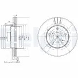 Bremsscheibe Vorderachse DELPHI BG3266