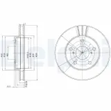 Bremsscheibe Vorderachse DELPHI BG3355