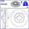 Bremsscheibe Vorderachse DELPHI BG3359 Bild Bremsscheibe Vorderachse DELPHI BG3359