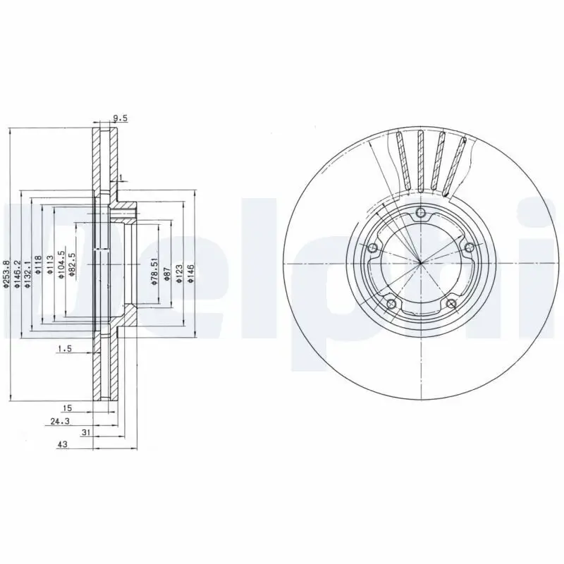 Bremsscheibe DELPHI BG3365