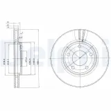 Bremsscheibe DELPHI BG3383