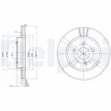 Bremsscheibe DELPHI BG3397