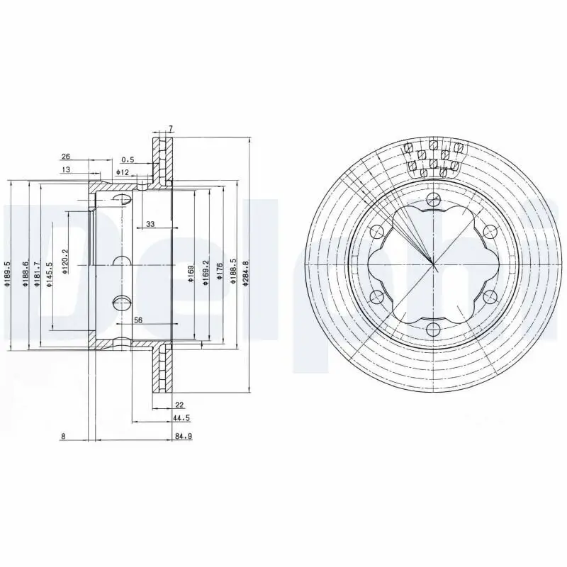 Bremsscheibe DELPHI BG3399