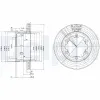 Bremsscheibe DELPHI BG3399 Bild Bremsscheibe DELPHI BG3399