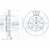 Bremsscheibe DELPHI BG3401